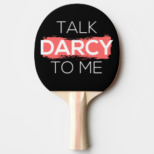 Prata Darcy med mig. Pingisracket