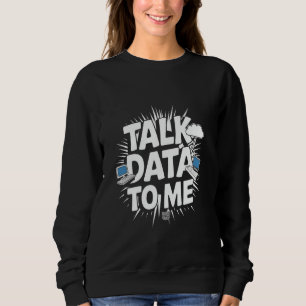 Prata data med mig Rolig dataanalytiker dataforska T Shirt
