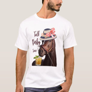 Prata derby med mig-Mint Juleps-Derby Horse Tävla T Shirt