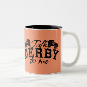 Prata Derby med mig, Roller Derby Två-Tonad Mugg