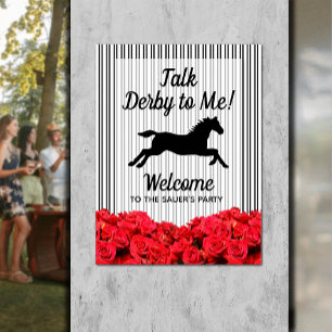 Prata Derby till Me Racehorse Welcome Poster