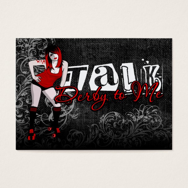 Prata Derby till mig Mini Note Cards Visitkort (Framsidan)