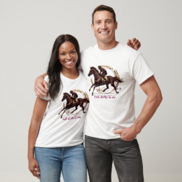 Prata Derby till mig-Tävling häst Derby Party T Shirt