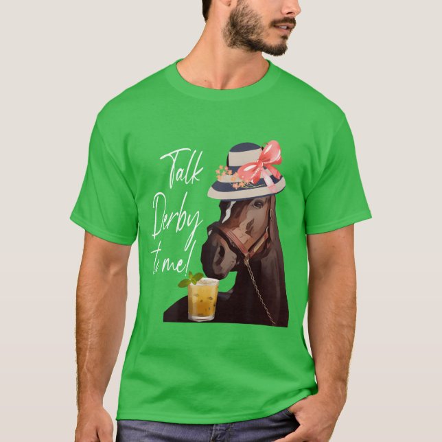Prata Derbyo Me Horse-vänner T Shirt (Framsida)