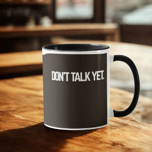 Prata inte än i Mugg   Funny Introvert Coffee Kopp