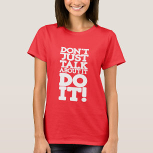 Prata inte bara om det är rött citat. t shirt