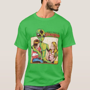 Prata inte med främlingar t shirt