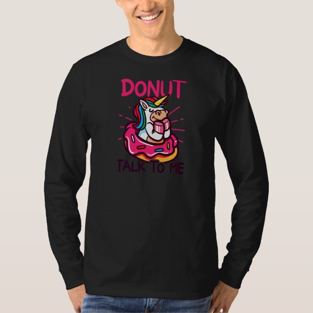 Prata inte med mig Donut T Shirt (Framsida)