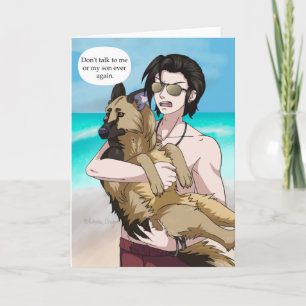 Prata inte med mig eller min son kort