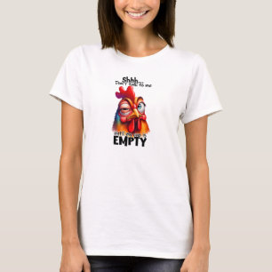 Prata inte med mig irriterad tupp t shirt