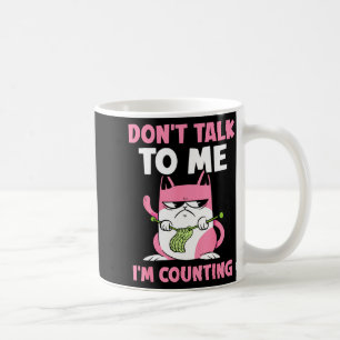 Prata Inte Med Mig Jag Räkna Stickgarn Sticka K Kaffemugg