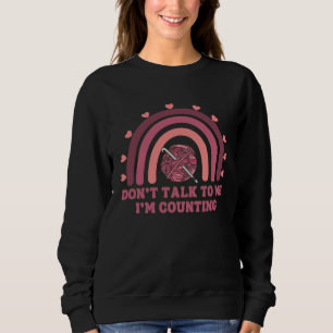 Prata inte med mig, jag räknar Rainbow Mom virknin T Shirt