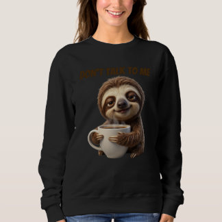 Prata Inte Med Mig Kaffe Trögdjur T Shirt