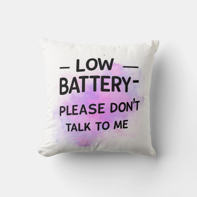 Prata inte med mig - Lustigt Sarcas Kudde (Framsida)