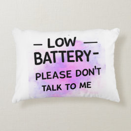 Prata inte med mig - Lustigt Sarcas Prydnadskudde