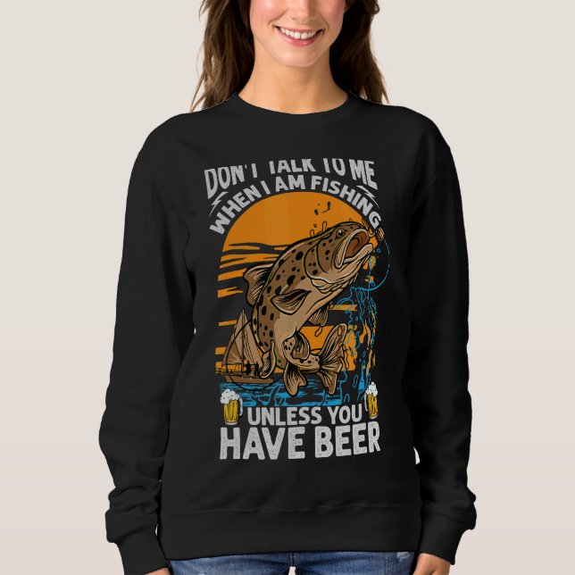 Prata inte med mig när jag fiskar om du inte har t shirt (Framsida)