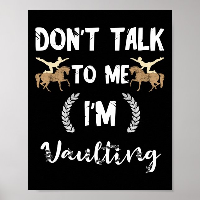 Prata inte med mig om jag vill att Equestrian Hors Poster (Framsidan)