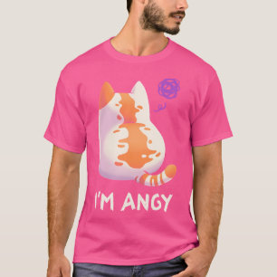 Prata inte mig om Arg Kattunge Meme Fluffy Kawaii T Shirt