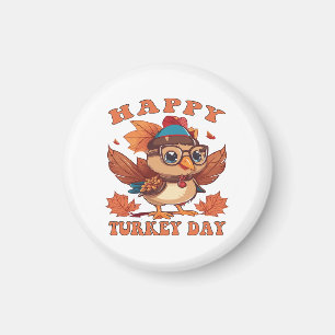 prata kalkon med mig Thanksgiving Magnet