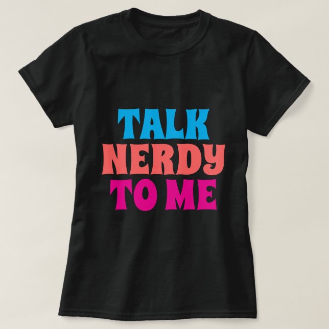 PRATA KNÄPPT MED MIG T SHIRT (Design framsida)