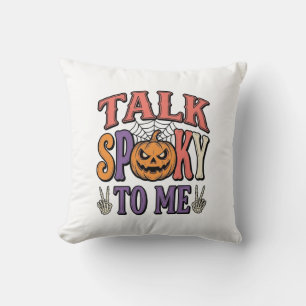 Prata Kusligt Med Mig Vintage Halloween T-Shirt De Kudde