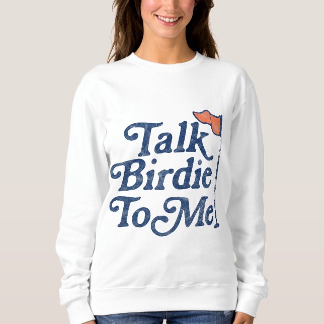 Prata med Birdie till mig Funny Golf T Shirt (Framsida)
