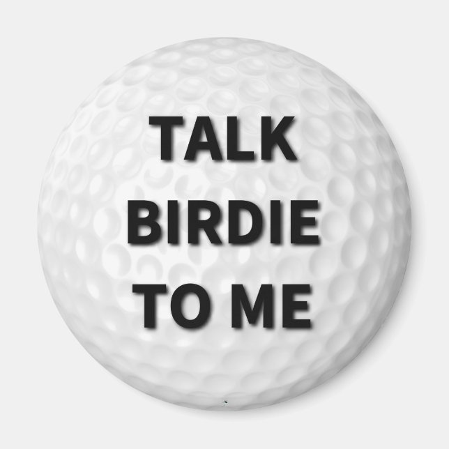 Prata med Birdie till mig Golf Magnet (Framsidan)