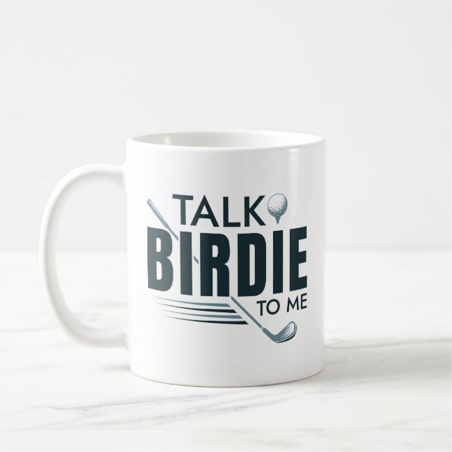 Prata med Birdie till mig Kaffemugg (Vänster)