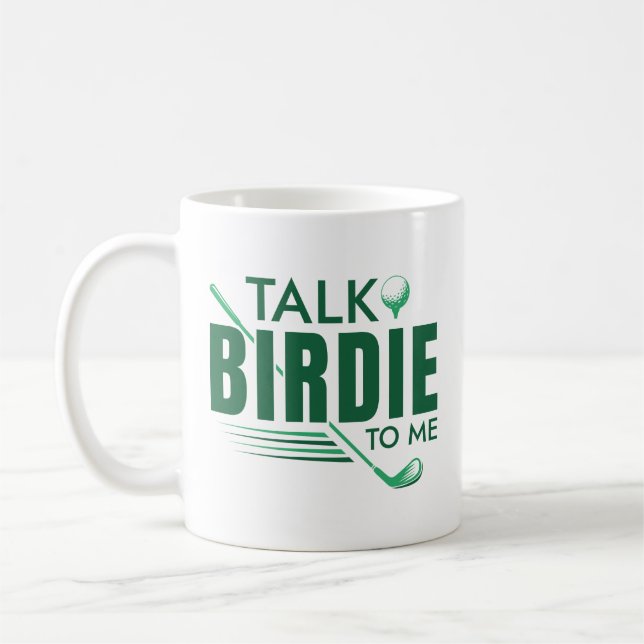 Prata med Birdie till mig Kaffemugg (Vänster)