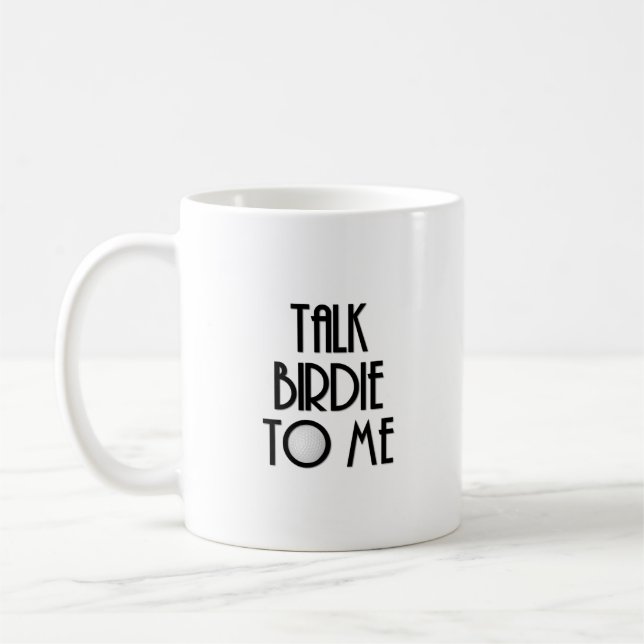 Prata med Birdie till mig Kaffemugg (Vänster)