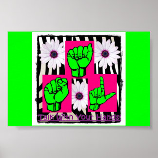 Prata med din Händer Poster för flickor