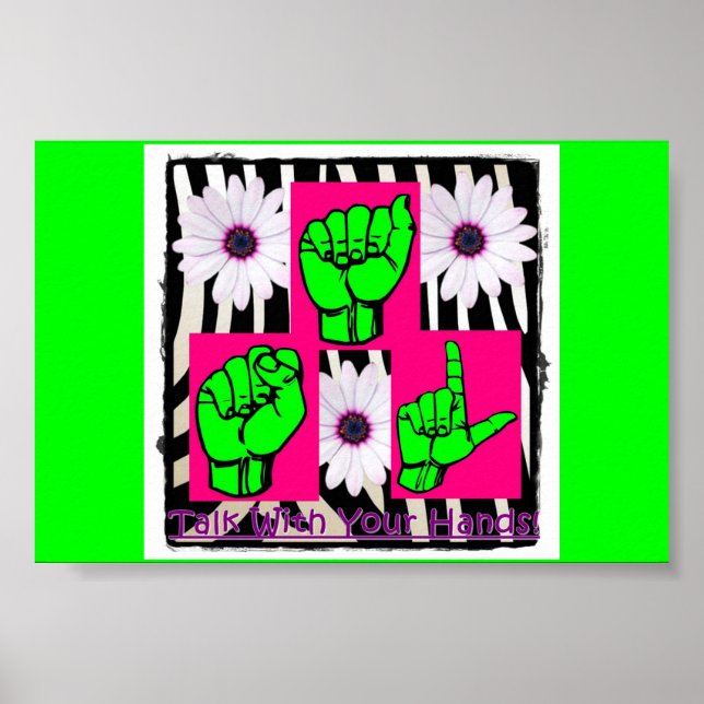 Prata med din Händer Poster för flickor (Framsidan)