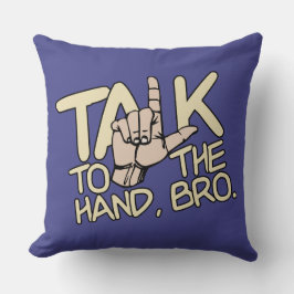 Prata med Hand anpassningsbar dekorativ kudde