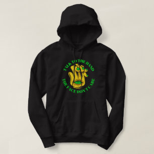 PRATA MED HAND ANSIKTE VAR INTE Lustig Hoodie
