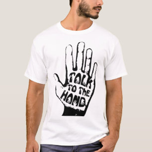 Prata med handen t shirt