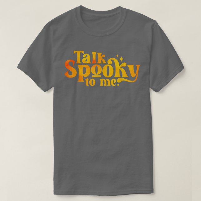 Prata med mig Halloween T Shirt (Design framsida)