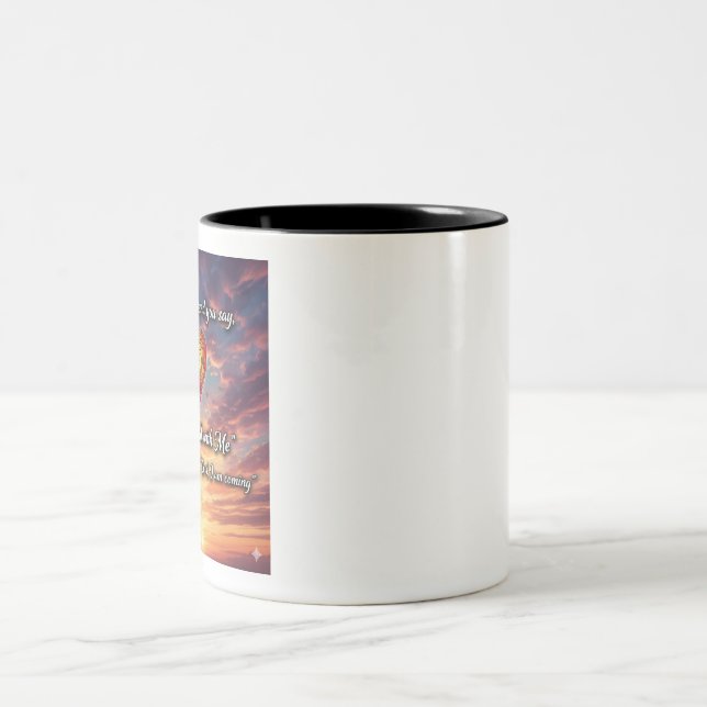 Prata med mig Hjärtmugg Två-Tonad Mugg (Center)