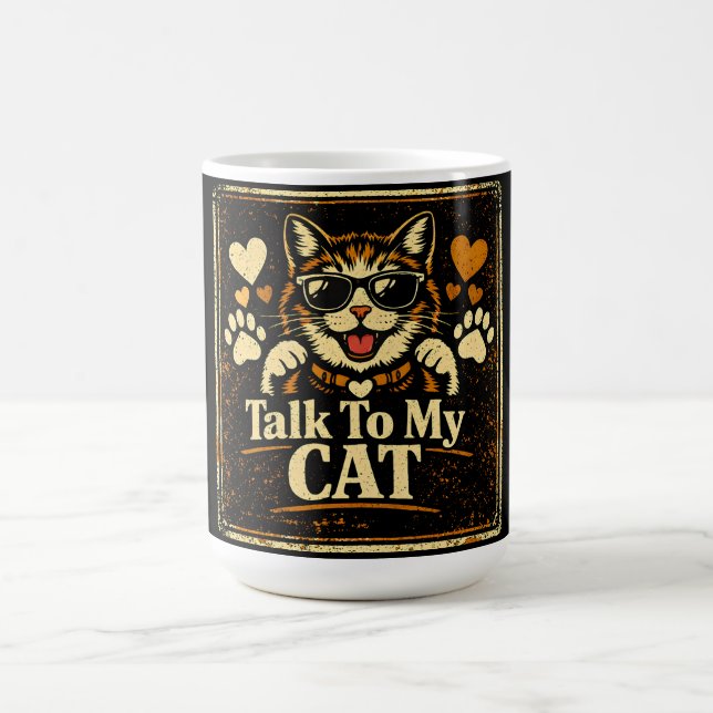 Prata Med Min Katt – Humor Om Kattrelationer Kärle Kaffemugg (Center)