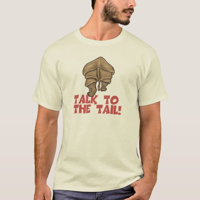 Prata med noshörningens svans tee shirt (Framsida)