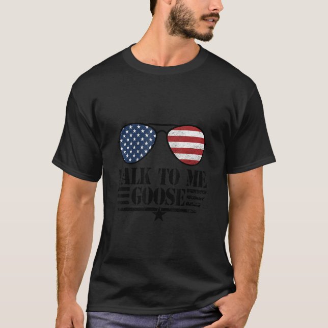 Prata med oss Flagga Sunglass T Shirt (Framsida)