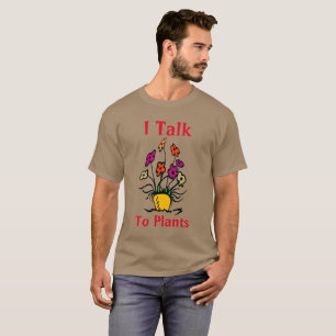 Prata med planerare, lägg till text, T-Shirt