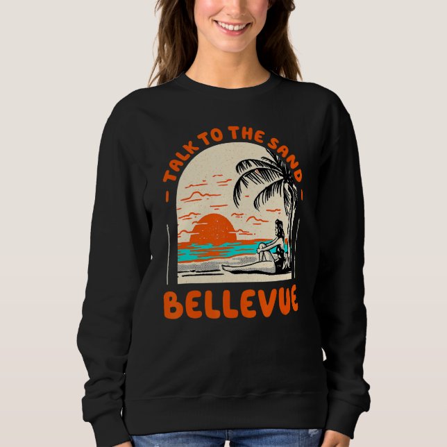 Prata med Sand Bellevue Beach Washington Ocean S T Shirt (Framsida)