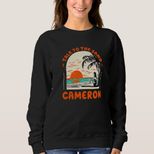 Prata med Sand Cameron Beach Louisiana Ocean Sum T Shirt