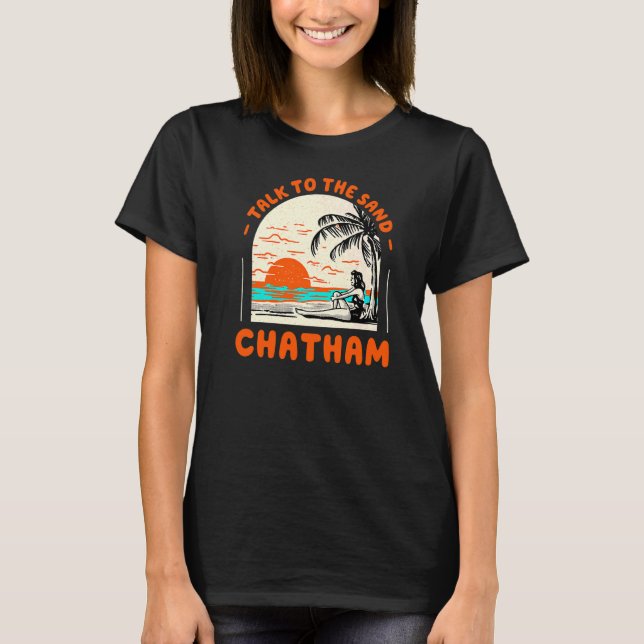 Prata med Sand Chatham Beach Massachusetts Ocean T Shirt (Framsida)