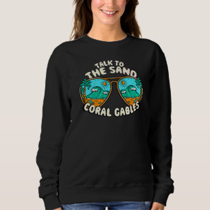Prata med Sand Coral Gables Summer Florida Tropi T Shirt