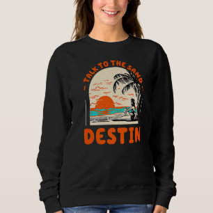Prata med Sand Destin Beach Florida Ocean-sommaren T Shirt