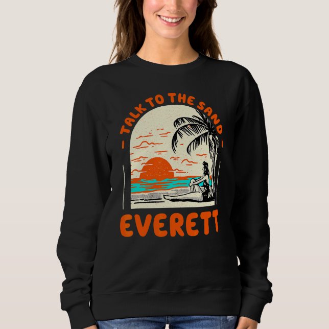 Prata med Sand Everett Beach Washington Ocean Su T Shirt (Framsida)