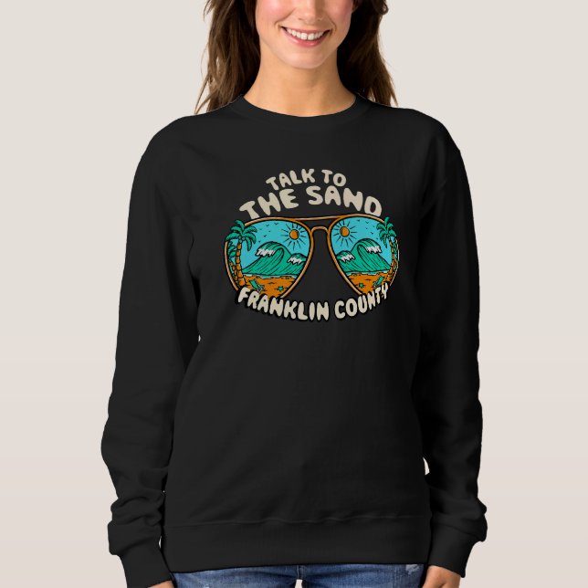 Prata med Sand Franklin County Summer Florida Tr T Shirt (Framsida)