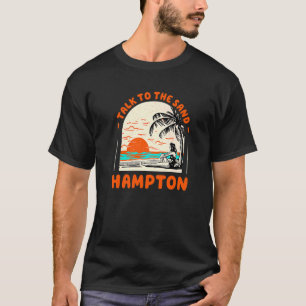 Prata med Sand Hampton Beach Virginia Ocean Summ T Shirt