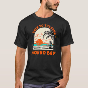 Prata med Sand Morro Bay Beach California Ocean T Shirt